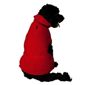 Vibrant‎ Life Dog Pet Holiday Red Hoodie Sweater Medium 20-50 LB NEW